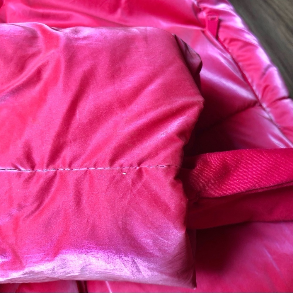 GAP Big Puff Cropped Jacket Women’s XS Neon Hot Pink Bright Statement Dopamine - Picture 12 of 12